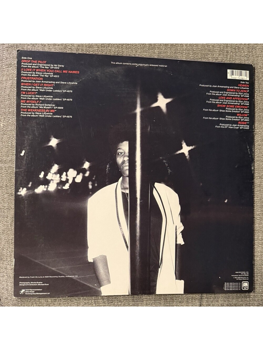 Joan Armatrading Track Record Vinyl LP A&M SP-5092 Pop Rock - Picture 2 of 4